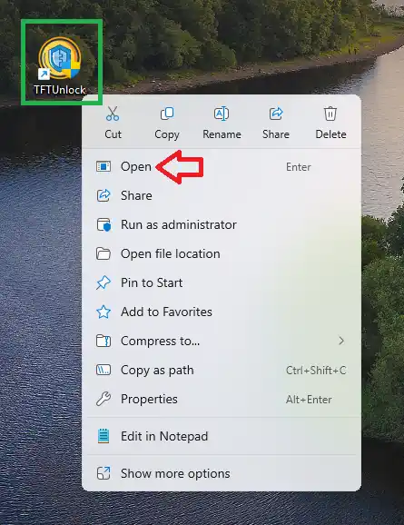 Open TFT Unlock Tool
