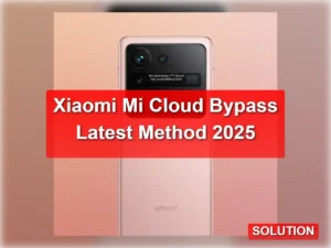 Mi 11 Ultra Mi Cloud Bypass: TFT Unlock Tool Latest Method 2025