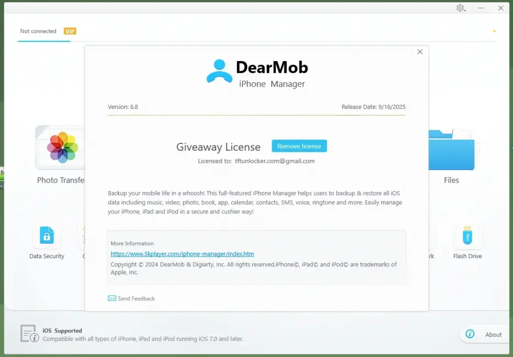 Get Dearmob Iphone Manager Full Mac Windows Official Giveaway 2025 Register